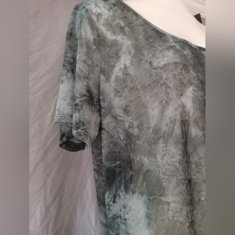 Double Take Sheer Cover Up Top - Picture 3 of 6
